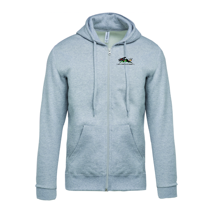 Sweatshirt Hood and Zip K479