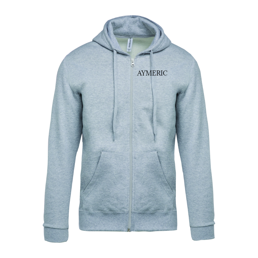 Sweatshirt Hood and Zip K479