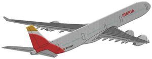 A340 aircraft embroidery design by BGC aero 