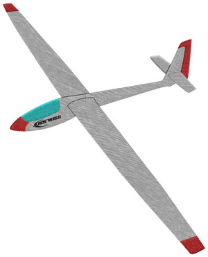 ASW-15B glider embroidery design by BGC Aéro