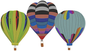 embroidery design multicolored balloons by BGC Aero